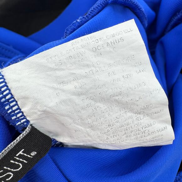 Miraclesuit Swimsuit Oceanus Padded Soft Bra Ruched One Piece Blue Size 16 - Picture 9 of 10